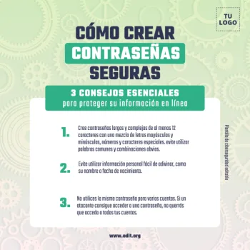 Edita un flyer de Ciberseguridad