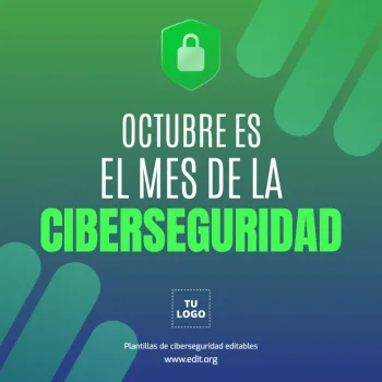 Edita un flyer de Ciberseguridad