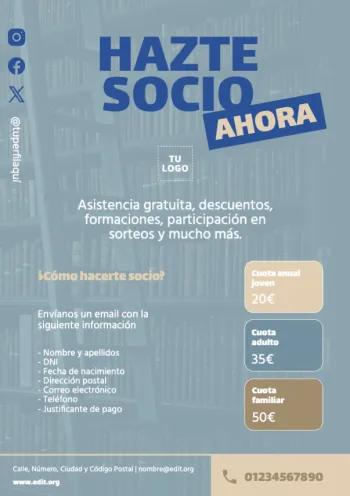 Editar una plantilla de Hazte Socio