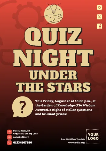 Edit a Quiz Night template