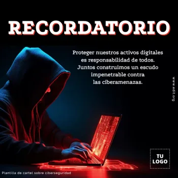 Edita un flyer de Ciberseguridad