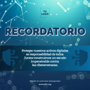 Edita un flyer de Ciberseguridad