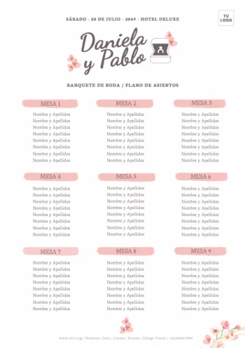 Edita un plan de asientos