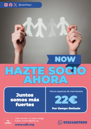 Editar una plantilla de Hazte Socio