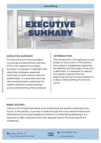 Edit an Executive Summary