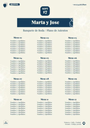 Edita un plan de asientos