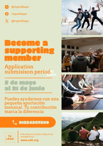 Editar una plantilla de Hazte Socio