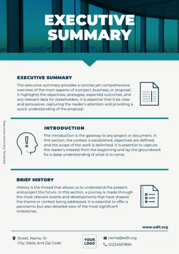 Edit an Executive Summary