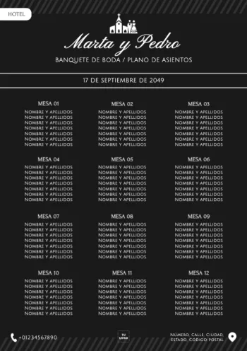 Edita un plan de asientos