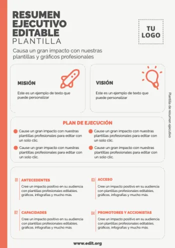 Edita un informe ejecutivo