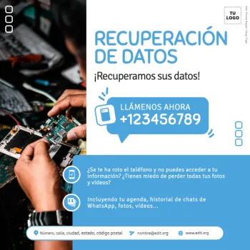 Edita un diseño de reparación de móviles