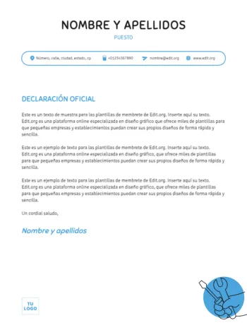 Editar una plantilla US letter