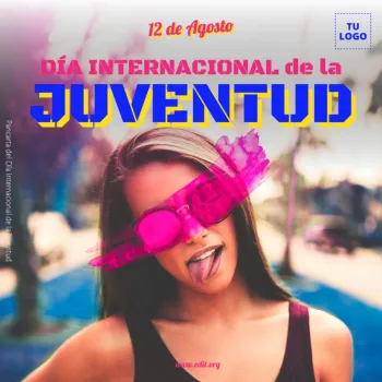 Edita un flyer del Día de la Juvetud