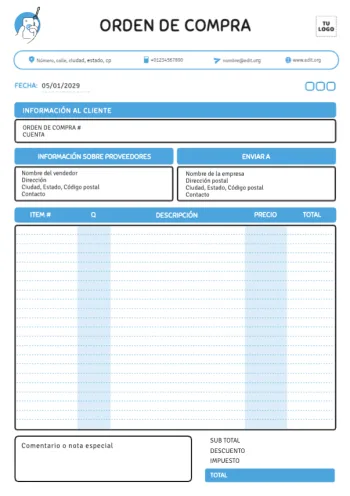 Edita una Hoja de Pedido