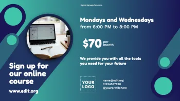 Modifier un modèle de TV de signalétique digitale