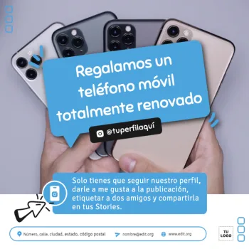 Edita un diseño de reparación de móviles