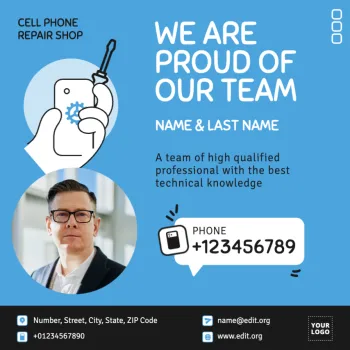 Edit a mobile repair template