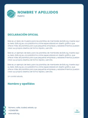 Editar una plantilla US letter