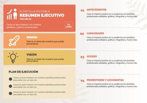 Edita un informe ejecutivo