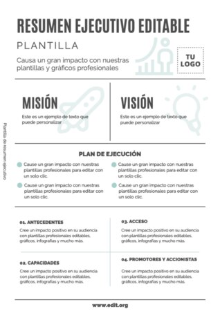 Edita un informe ejecutivo