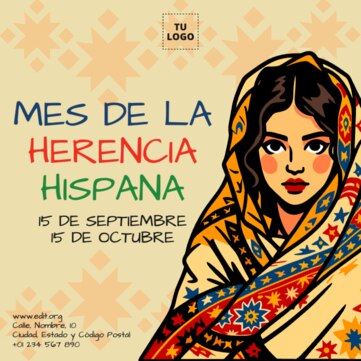  Edita una plantilla de Herencia Hispana