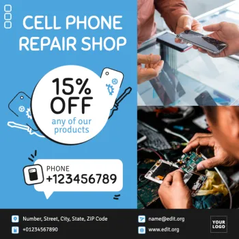 Edit a mobile repair template