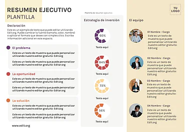 Edita un informe ejecutivo