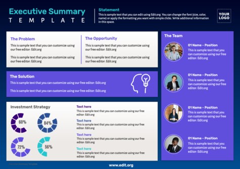 Edit an Executive Summary