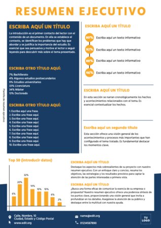 Edita un informe ejecutivo