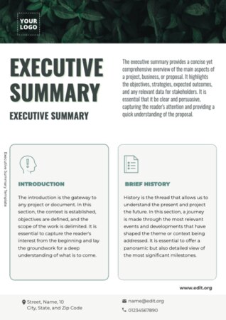 Edit an Executive Summary