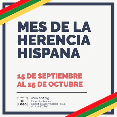 Edita una plantilla de Herencia Hispana