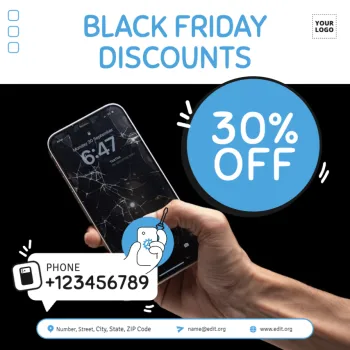 Modifiez votre modèle de Black Friday