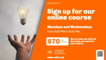 Modifier un modèle de TV de signalétique digitale