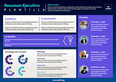 Edita un informe ejecutivo