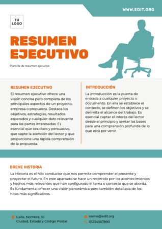 Edita un informe ejecutivo