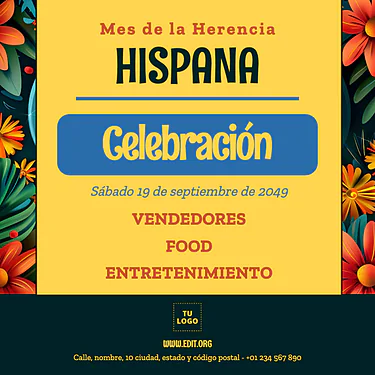  Edita una plantilla de Herencia Hispana