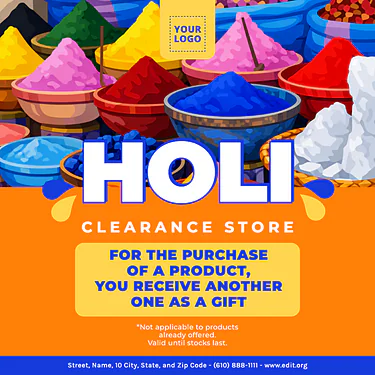 Modifica un modello per Holi