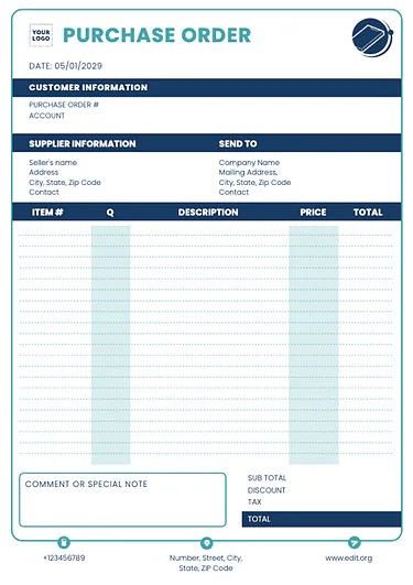 Edit an Order Template