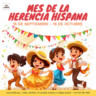  Edita una plantilla de Herencia Hispana