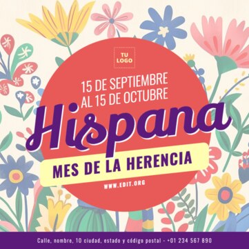  Edita una plantilla de Herencia Hispana