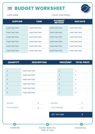 Edita un disseny de pressupost