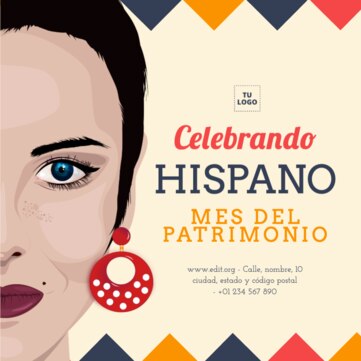  Edita una plantilla de Herencia Hispana