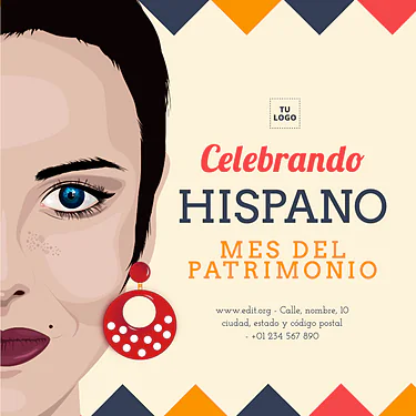  Edita una plantilla de Herencia Hispana