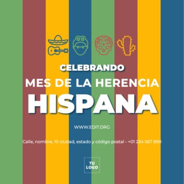 Edita una plantilla de Herencia Hispana