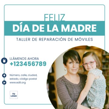 Edita un diseño de reparación de móviles