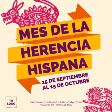  Edita una plantilla de Herencia Hispana