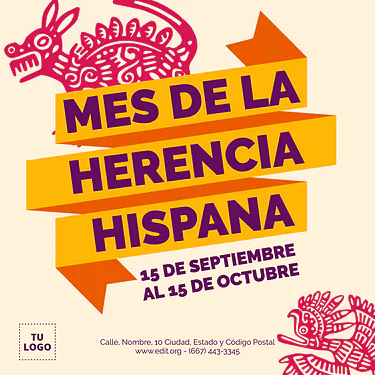  Edita una plantilla de Herencia Hispana
