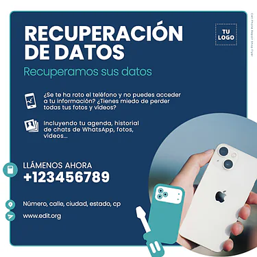 Edita un diseño de reparación de móviles