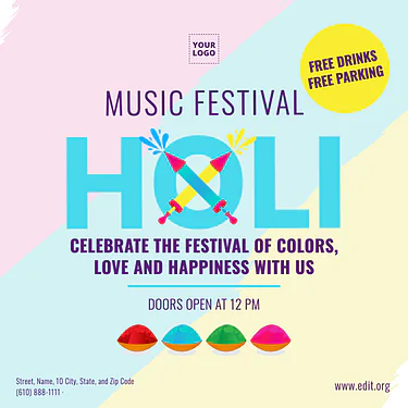 Modifica un modello per Holi