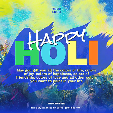 Modifica un modello per Holi
